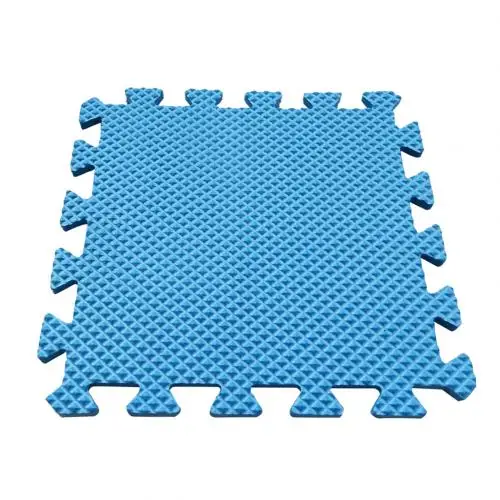 30x30 см EVA Поролоновый Коврик для пола, игровой коврик для детской комнаты, противоскользящий игровой коврик-головоломка, коврик для двери, толстый детский игровой коврик для ползания, баб - Цвет: Синий