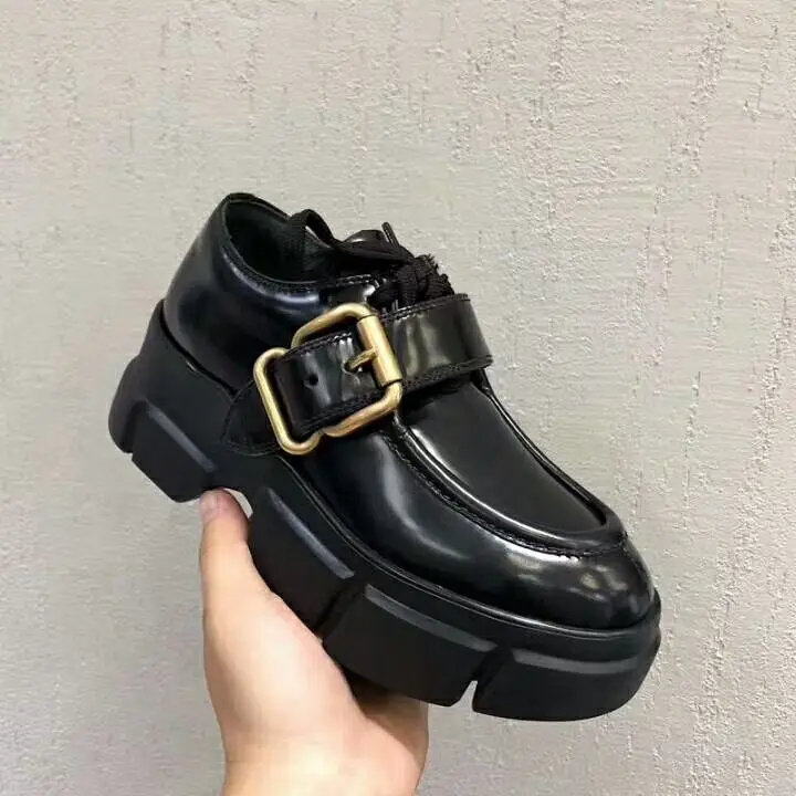 

women's shoes loafers leather casual luxury brand shoes female black single shoes flats leisure sneakers woman shoes metal good