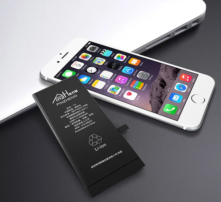 Аккумулятор PINZHENG для iPhone 7 8 Plus X, настоящая емкость, высококачественные сменные батареи с бесплатным набором инструментов