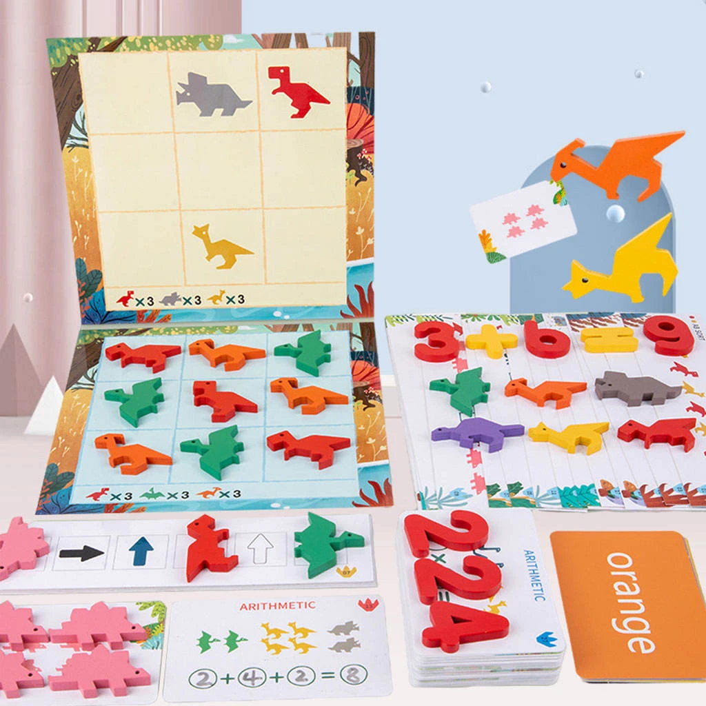 子供恐竜のおもちゃ パズルゲーム 数学ゲーム 3歳の赤ちゃんと子供の幼児のための数学学習 数学のおもちゃ Aliexpress