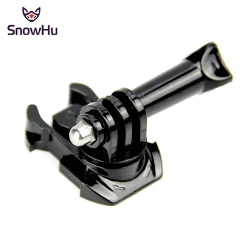 

SnowHu For Gopro accessories 360 Degree Rotate Buckle Base Vertical Surface Mount Adapter for GoPro Hero 8 7 6 5 4 For Yi GP203