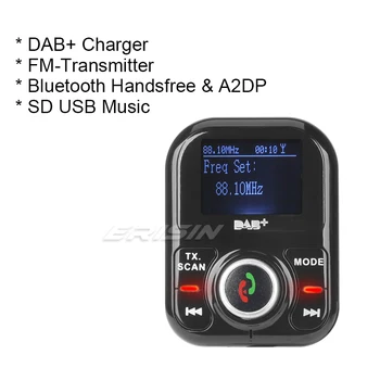 

361 Multifunctional DAB + charger Digital Radio Bluetooth handsfree & A2DP Music USB SD RDS FM-Transmitter