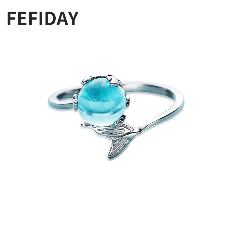Женское Обручальное Кольцо FEFIDAY модное ювелирное изделие с изображением