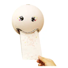 Шарообразный милый держатель салфеток коробка ванная комната туалет Водонепроницаемая коробка для бумаги креативная улыбка лицо рулон бумажные держатели кухня туалет Suppl