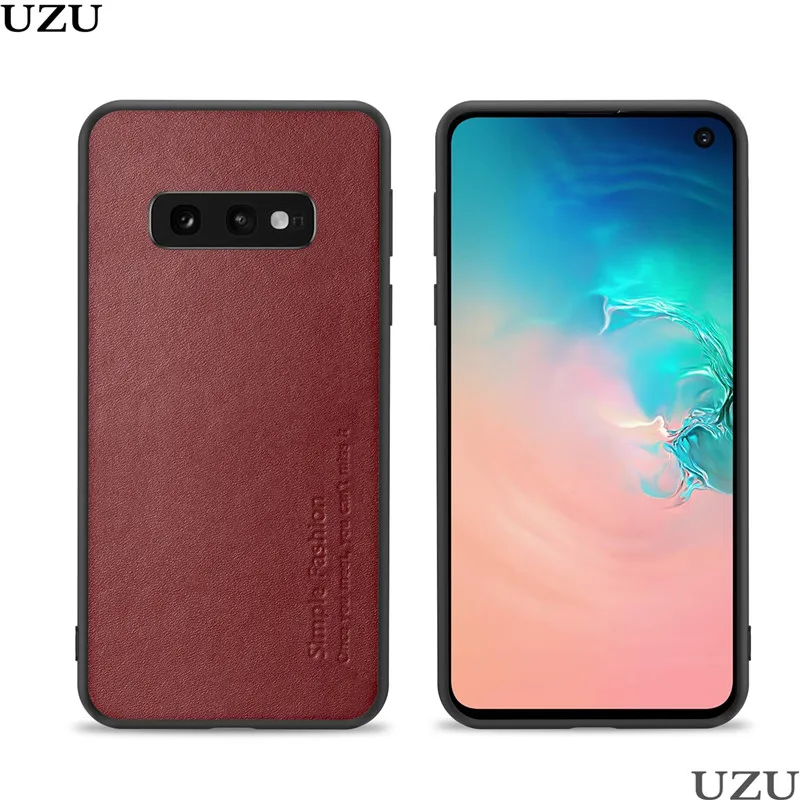 Для samsung Galaxy S10 S10E S10 Plus чехол из натуральной кожи мягкая силиконовая рамка матовый чехол для samsung Galaxy S10 Plus S10E