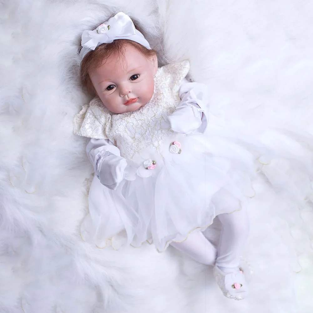OtardDolls, новинка, 22 дюйма, силиконовая мини кукла для девочек, игрушки, реалистичные, для новорожденных, кукла, игрушка