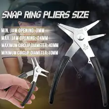 

2-in-1 Snap Ring Pliers Internal External Pliers Retaining Clips Multifunctional Snap Ring Circlip Pliers For Hand Tool