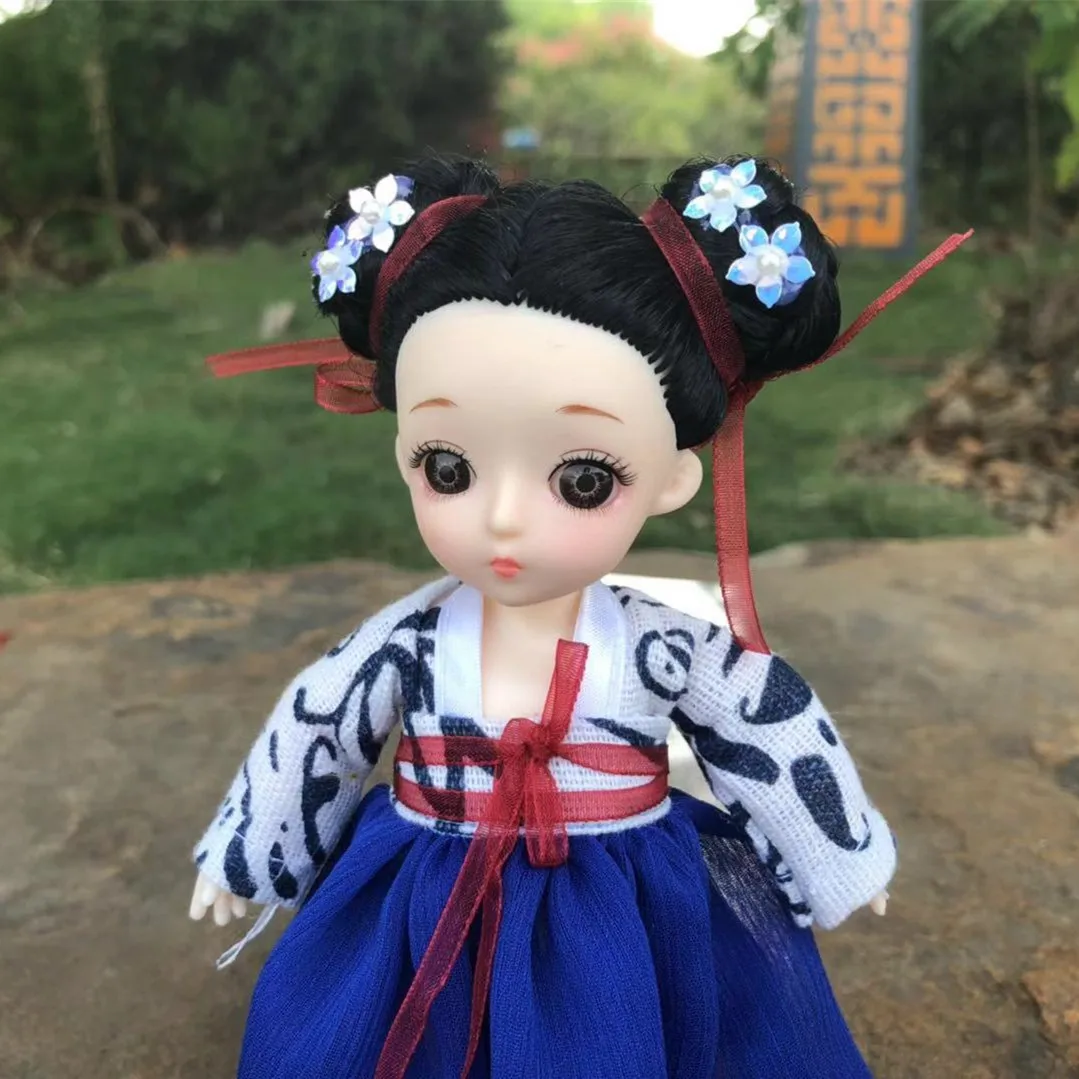 1/8 Bjd кукла Китайский костюм кукла с одеждой 13 шарниров 16 см детская кукла DIY игрушка девочка игрушки для детей подарок шар шарнирная кукла