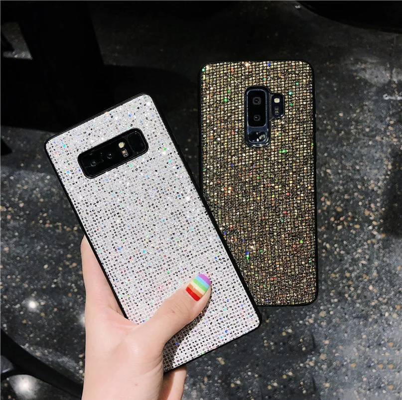 

Fashion Bright Grid Luxury Protector Shine case cover skin for Huawei Mate Nova 2s 3 3i 3e 4 P10 P20 P30 for Honor 8x 9i 10 lite