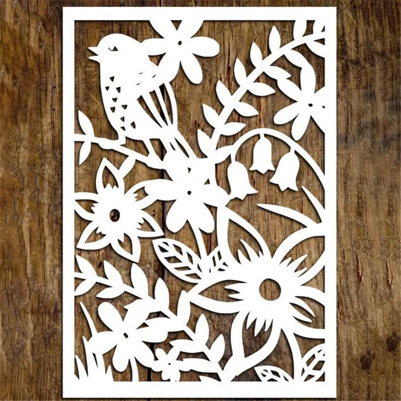 

DiyArts Flower Frame Dies Bird Metal Cutting Dies for Scrapbooking New 2019 Craft Die Cut Card Making Embossing Stencil