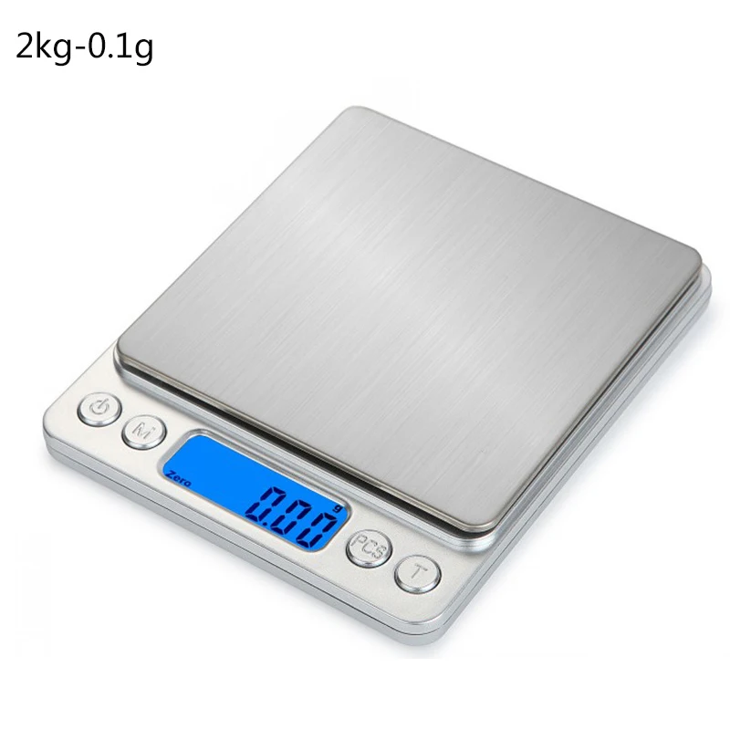 2kg-0.1g 0,01/0,1 г точность ЖК-дисплей цифровые весы 500 г/1/2/3 кг мини электронные детские граммов Вес разновесы для Чай выпечки весы - Цвет: 2kg-0.1g
