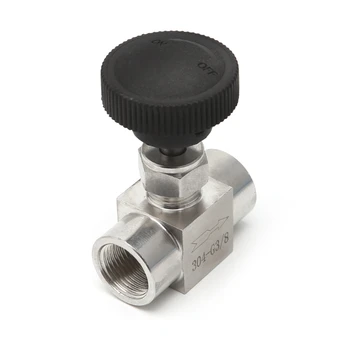 

1/8" Needle Valve Female Thread 304 Stainless Steel Flow Control Shut Off 915 PSI