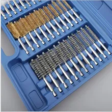 38 комплектов шестигранной ручки щетка для чистки труб ручка из алюминиевого сплава стальная проволока щетка металлический инструмент трубка набор кистей