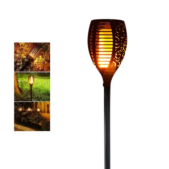 

Solar LED Flame Lamps Waterproof Romantic Flicker Effect Torch Lights Indoor LED Fire Light Bulbs Outdoor Lawn Garden Decoration