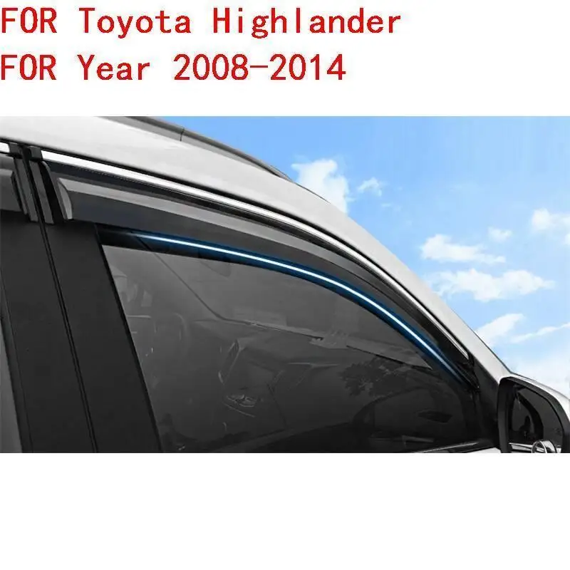 Автомобильная защита от дождя, модифицированный козырек для окон Toyota Camry Corolla Ex Highlander Lewin RAV4 MARK X Vios Yaris
