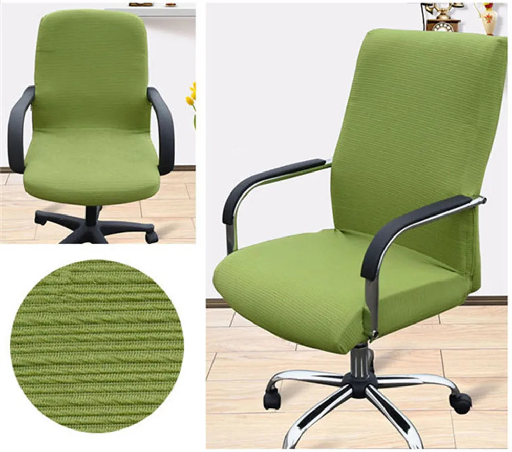 Stripe Elastic Office Computer Chair Cover Side Arm Chair Cover Recouvre Chaise Stretch Rotating Lift Chair Cover Without Chair