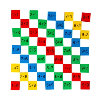 

Math Toys 99 Multiplication Table 10*10 Figure Blocks Kids Educational Toy Wooden Arithmetic Toy for Children Montessori