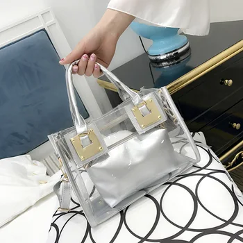 

2020 new European and American jelly bag female bag transparent jelly bag fashion handbag shoulder bag