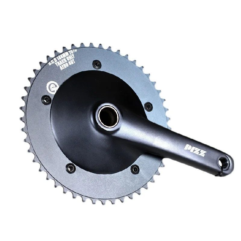 PIZZ AERO-Hollowtech合金クランクセット,固定ギアクランク