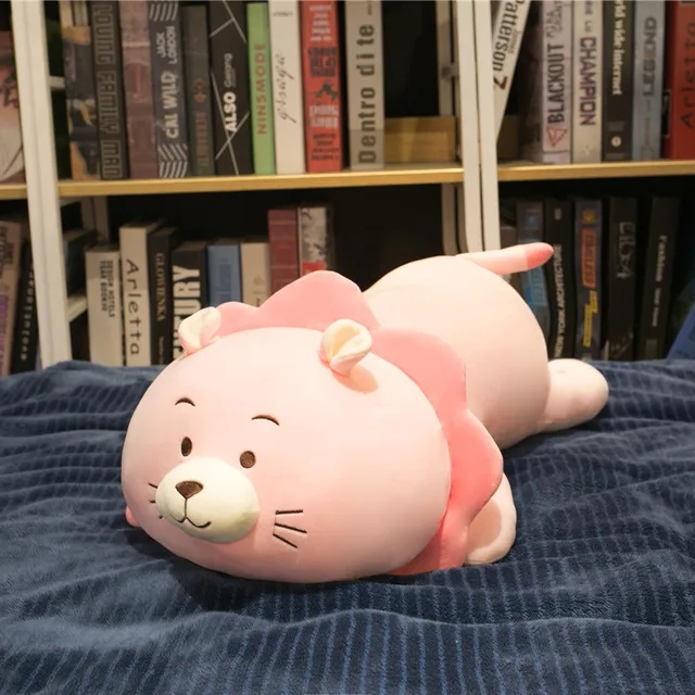 35-85cm de peluche de León acostado juguete almohadas suave Kawaii Animal de peluche juguetes para los niños muñeca casa decoración regalo 4