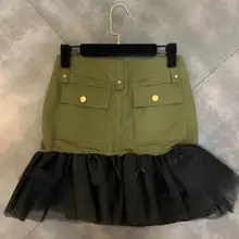 Осенняя новинка под строчкой кружевная пряжа трехмерная пушистая Маленькая женская сумка бедра юбка