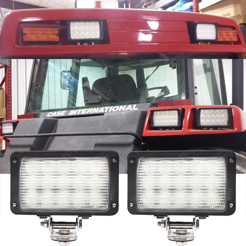 

6x4 45W LED Rectangular Work Light W/EMC For Case IH 8910, 8920, 8930, 8940, 8950, 7210, 7220, 7230, 7240, 7250+ OEM: R54411 x2