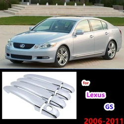 Chrome Handles Cover Trim Set for Lexus GS S190 190 2006~2011 Accessories Stickers Car Styling GS350 GS430 GS450h GS460 2010