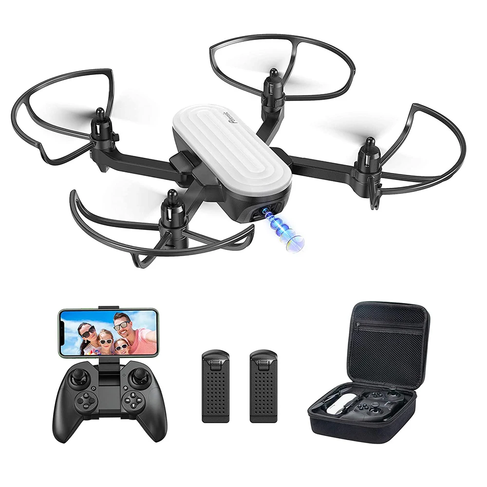 Hot Sale Products! Potensic P6 Elfin Foldable Drone with 2K FHD Camera FPV RC Quadcopter Gesture Control Headless Mode Remote Control Toys for Kids