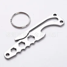 Открытый Мини многофункциональный держатель для ключей открывалка для бутылок брелок Шестигранный Ключ Зажим для ремня рюкзак зажим