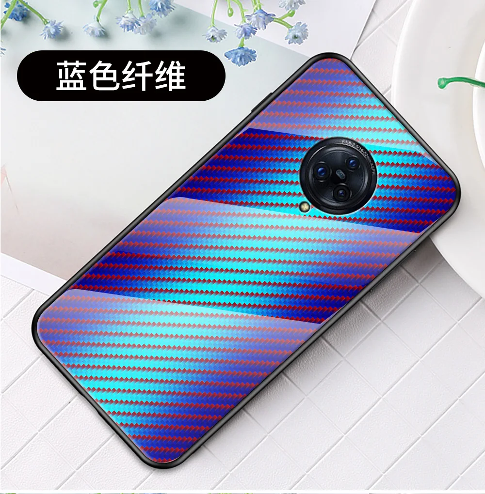 Синий ДЛЯ vivo NEX 3, закаленное стекло, чехол для телефона, мягкая ТПУ Рамка, противоударный защитный чехол для vivo v17 pro Coque - Цвет: Синий