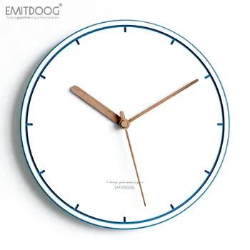 

Simple Nordic Metal Glass Wall Clock Office Luxury Silent Creative Nordic Wall Clock Modern Design Zegar Wall Watch BW50WC