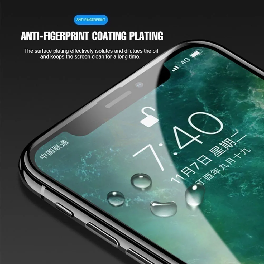 Ударопрочное защитное закаленное стекло 10D для iPhone Xs/Xs Max/XR/X/6S/7 Plus/8|Защита экрана| |