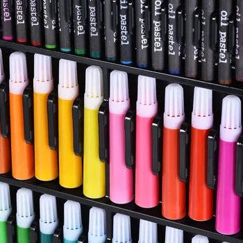

168pcs Drawing Pen Set Sketching Color Pencils Crayon Oil Pastel With Case Watercolor Cakes Marker Set Paint Marker Pens