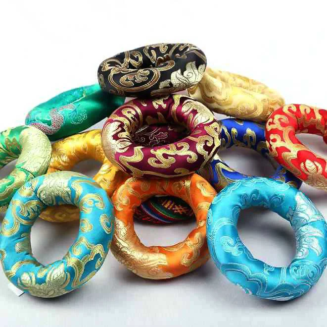 Tibetan-Silk-Singing-Bowls-Ring-Cushion-Handmade