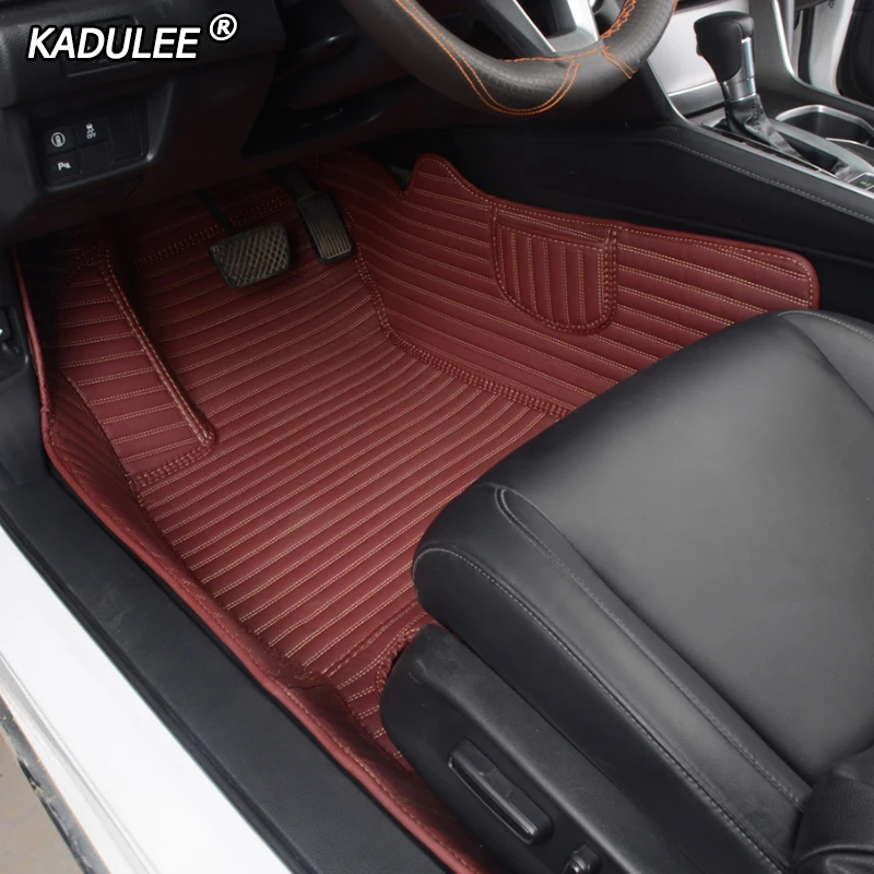 Автомобильные коврики KADULEE для Volkswagen passat polo VW golf tiguan jetta touran touareg EOS|Напольные