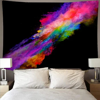 

Color paint impact cheap wallcovering art printing tapestry psychedelic wall hanging beach towel polyester thin blanket yoga520