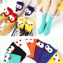 1 пара носков, женские стерео с большими глазами, трендовые хлопковые дышащие персональные забавные женские носки с героями мультфильмов