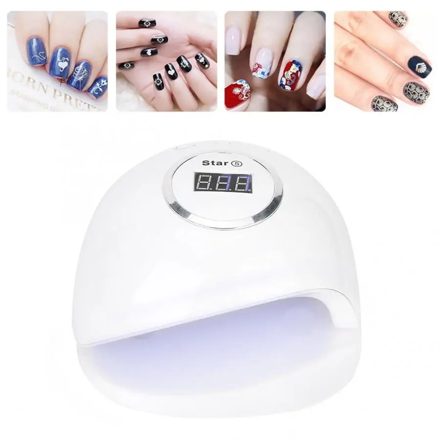 80w Intelligent Painless UV Gel Lamp Curing Machine Nail Polish Dryer Manicure Tool Machine 36Pcs Bead UV LED Lamp For Nails