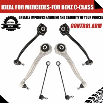 

6 PCS Front Upper Suspension Control Arms Lower Wishbone Arms With Links Kit For Mercedes-For Benz C-Class Car Replacement Kit