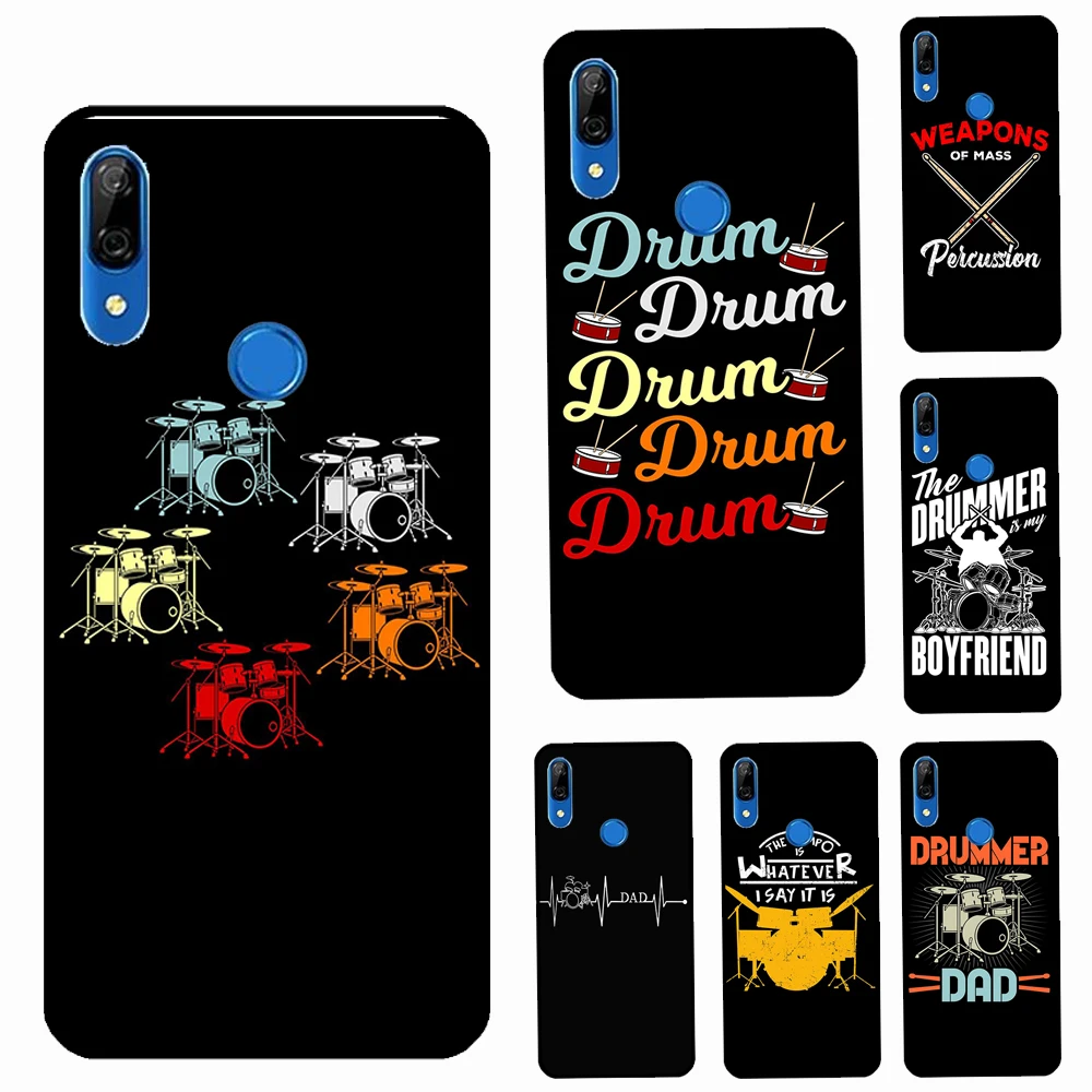 Барабанный барабан музыкальный DJ чехол для Huawei P20 P30 P40 Lite Pro P Smart 2019 2021 Nova 5T Honor 50 8X 9X