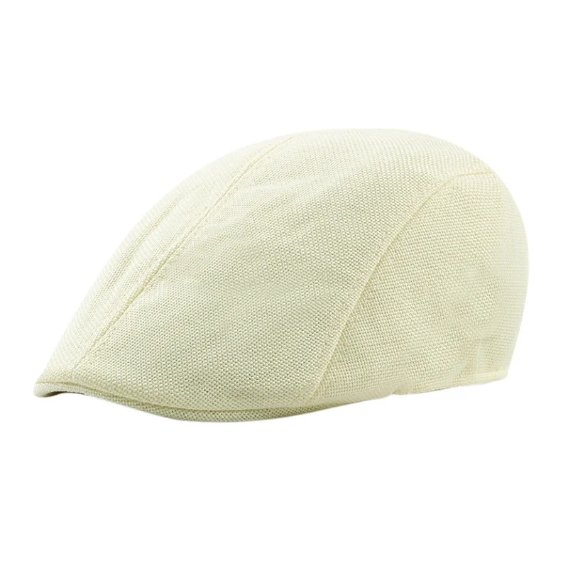

New Arrival Beret summer hat simple light board cap female England solid color breathable mesh forward cap