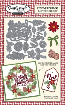 

Christmas leaves Metal Cutting Dies Stencils For DIY Scrapbooking Album Paper Card Decorative Craft Embossing Die