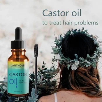 

Hot Sell Pure Castor Oil Nourish Hair Essential Oil Natural Calm Prevent Skin Aging Organic Enhancer Eyelash Liquid Dropshipping