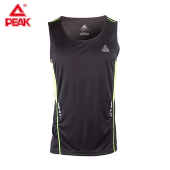 

PEAK Men's Sportswear Quick Dry Casual Running Shirts Yoga Gym Tank Top Fitness Sleeveless T-shirt Sport Best Sport Running Vest