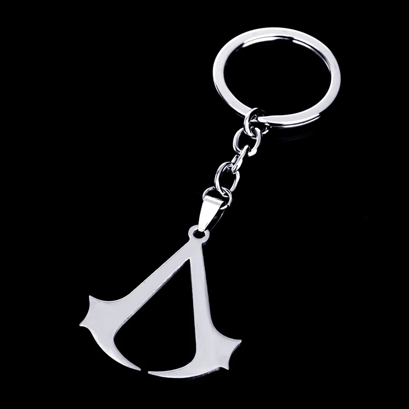 

Assassins Creed Keychain Avengers Keyring Stainless Steel Clover Keychains Jewelry Keyring Fans Gift