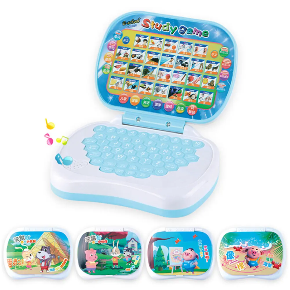

Baby Kids Pre School Educational English Learning Study Machine Laptop Computer Game Educational Toy Random Color Apr15