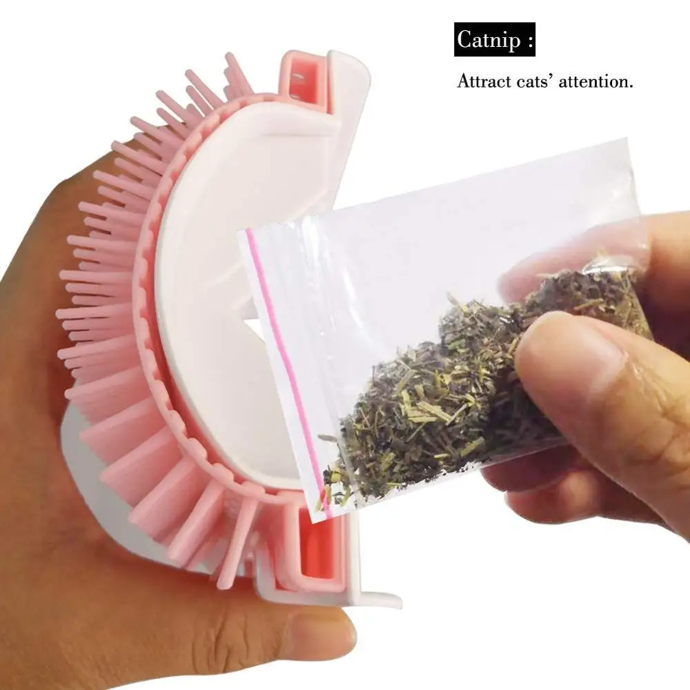 Pet Comb Scratching Rubbing Brush Pet Hair Removal Massage Trimming Removable Cat Corner Groomer Pets Grooming Cleaning Supplies