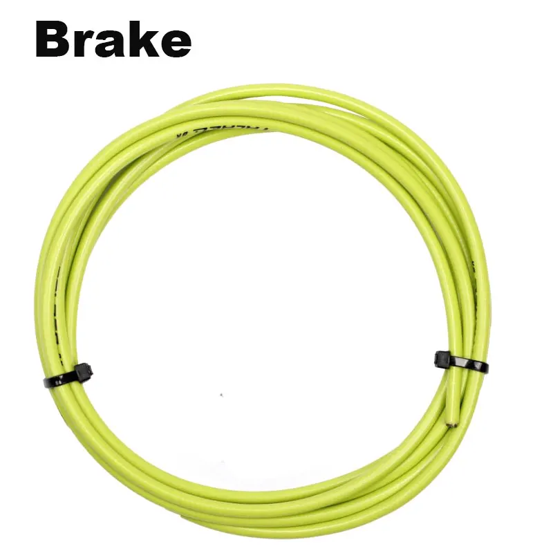 5 цветов 3 м велосипедные тормозные кабели сменный кабель провод для велосипеда 4 мм/5 мм MTB дорожные переключатели передач велосипеда переключатель линия тормозного кабеля Труба - Цвет: Brake Green
