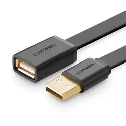 Ugreen usb удлинитель Мужской к женскому компьютеру U диск мышь клавиатура USB 2,0 удлинить кабель для передачи данных 1 м 3 м