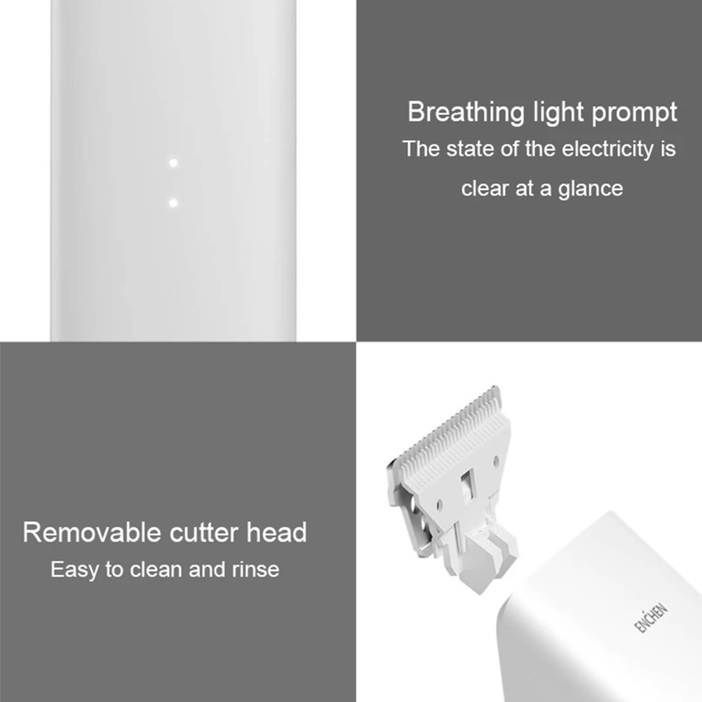 Xiaomi, регулируемое керамическое лезвие, портативное профессиональное зарядное устройство для мужчин, Беспроводная электрическая машинка для стрижки волос, перезаряжаемый триммер для стрижки волос